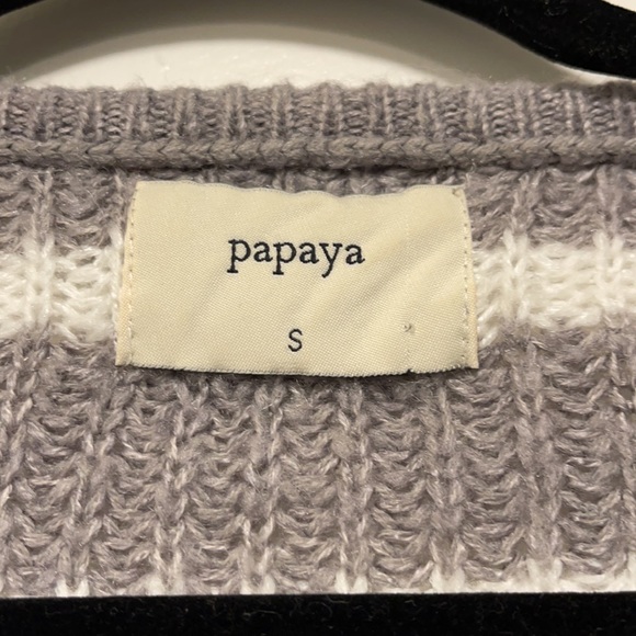 Papaya striped sweater size S - Picture 2 of 5